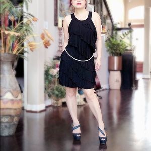 White House Black Market Ruffle Dress 👗